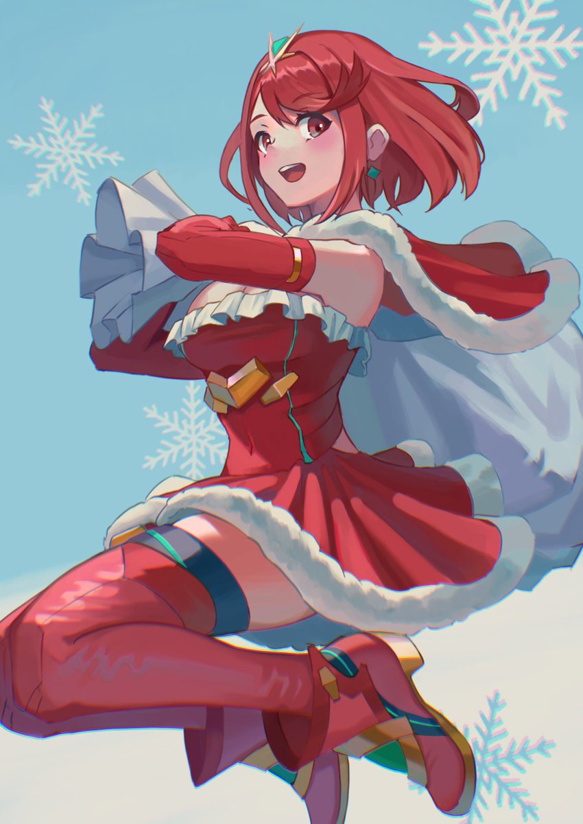pyra (xenoblade chronicles and 1 more) drawn by saburou_(jako)