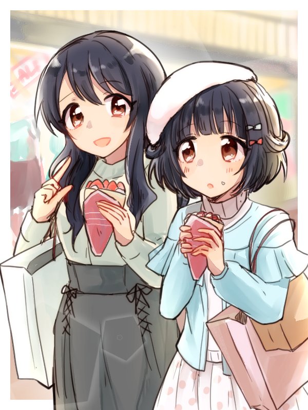 ushigome rimi and ushigome yuri (bang dream!) drawn by semikaskas