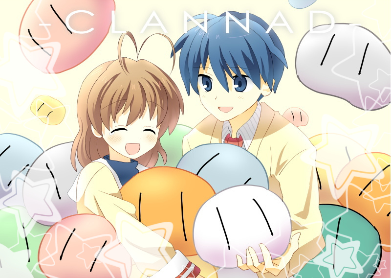 furukawa nagisa and okazaki tomoya (clannad and 1 more) drawn by mozu_(modagoro)