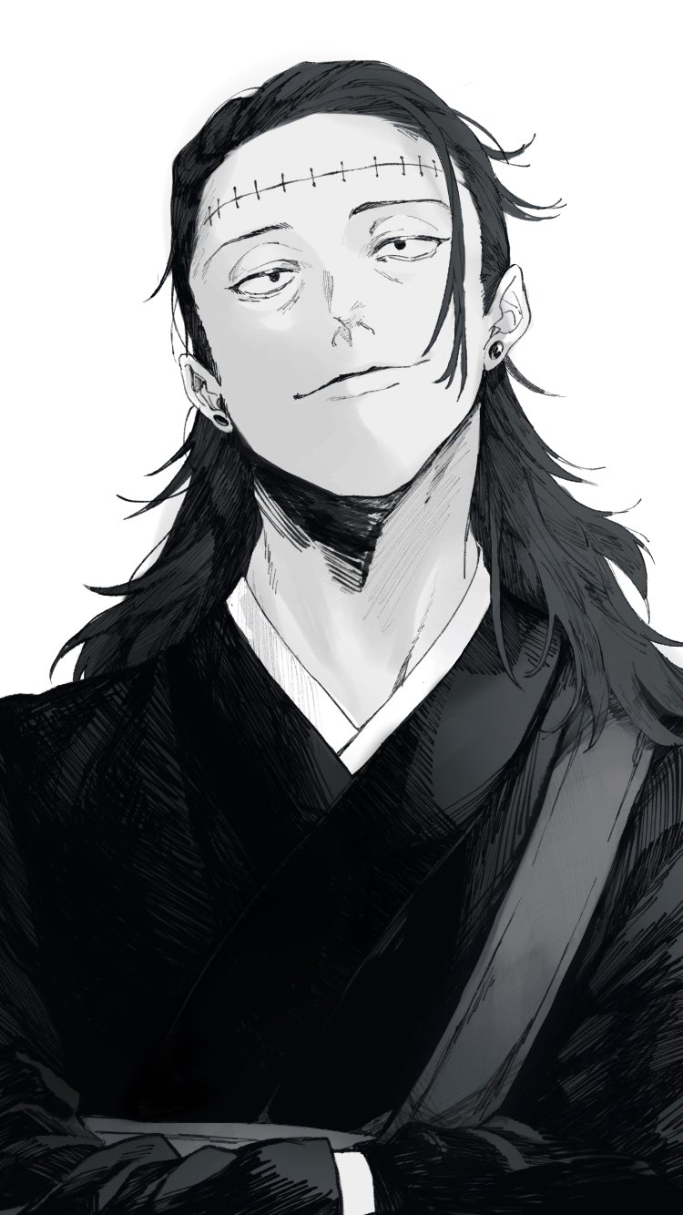 getou suguru and kenjaku (jujutsu kaisen) drawn by bakushi_(kaeritai0609)