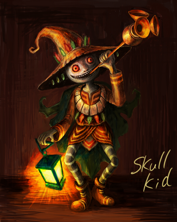 skull kid (the legend of zelda and 1 more) drawn by goemon23