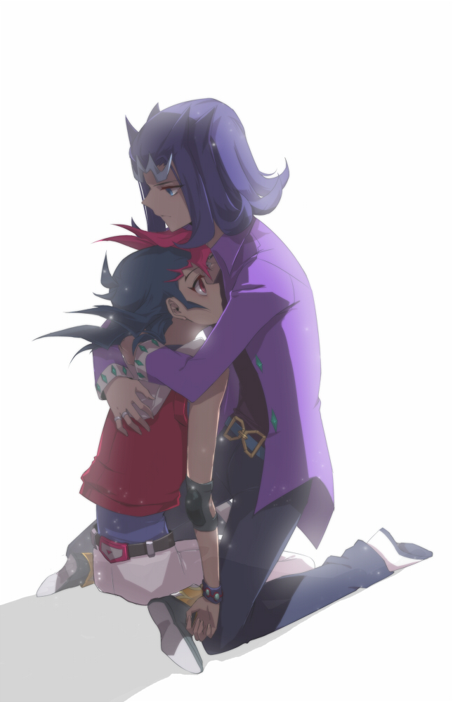 tsukumo yuma and kamishiro ryouga (yu-gi-oh! and 1 more) drawn by liusang