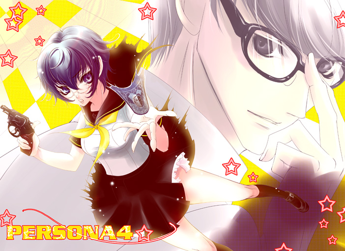narukami yu and shirogane naoto (persona and 1 more) drawn by sakurasawa_yukino