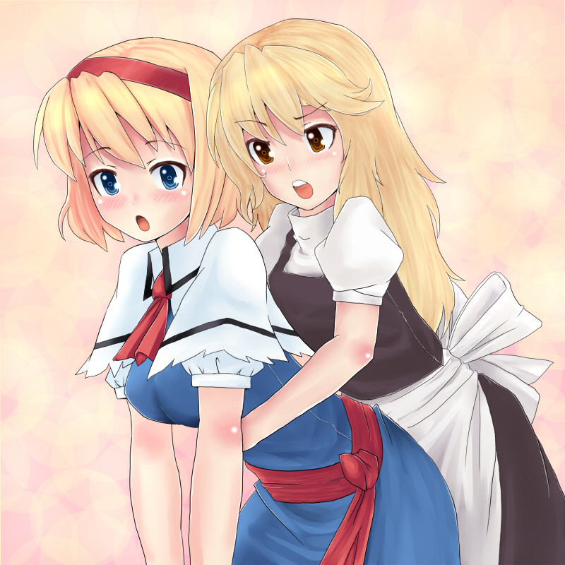 kirisame marisa and alice margatroid (touhou) drawn by daimosu