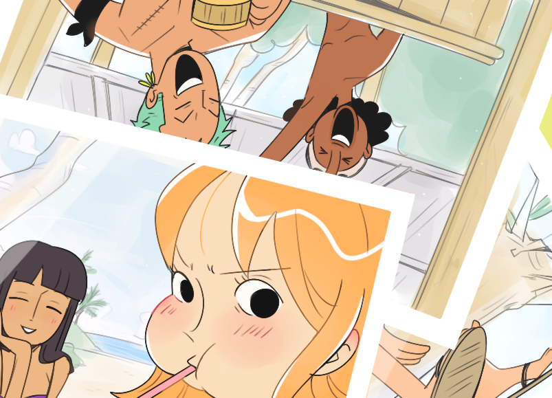 nami, monkey d. luffy, nico robin, roronoa zoro, and usopp (one piece) drawn by cesel