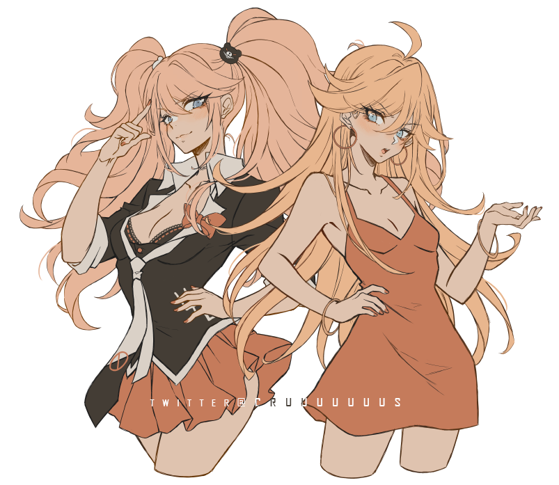 enoshima junko, panty, and jamie marchi (danganronpa and 2 more) drawn by criis-chan