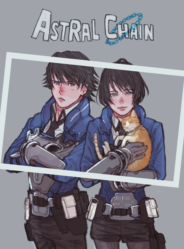 akira howard (astral chain) drawn by fu_(furuyorufu)