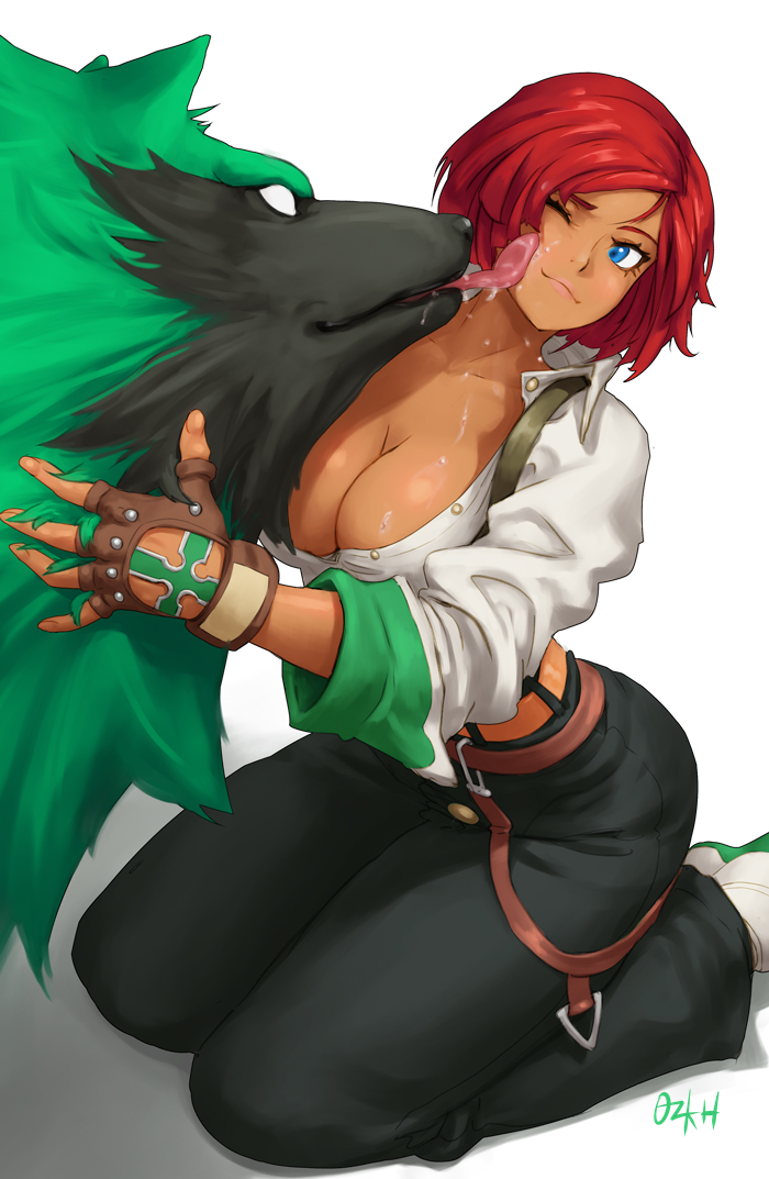giovanna and rei (guilty gear and 1 more) drawn by ozkh