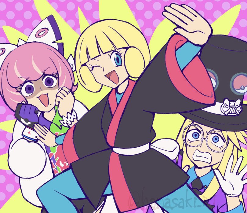 klara, avery, and greta (pokemon and 4 more) drawn by hanasaki_(1470267)