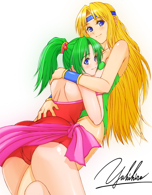 terra branford and celes chere (final fantasy and 1 more) drawn by yukihiro