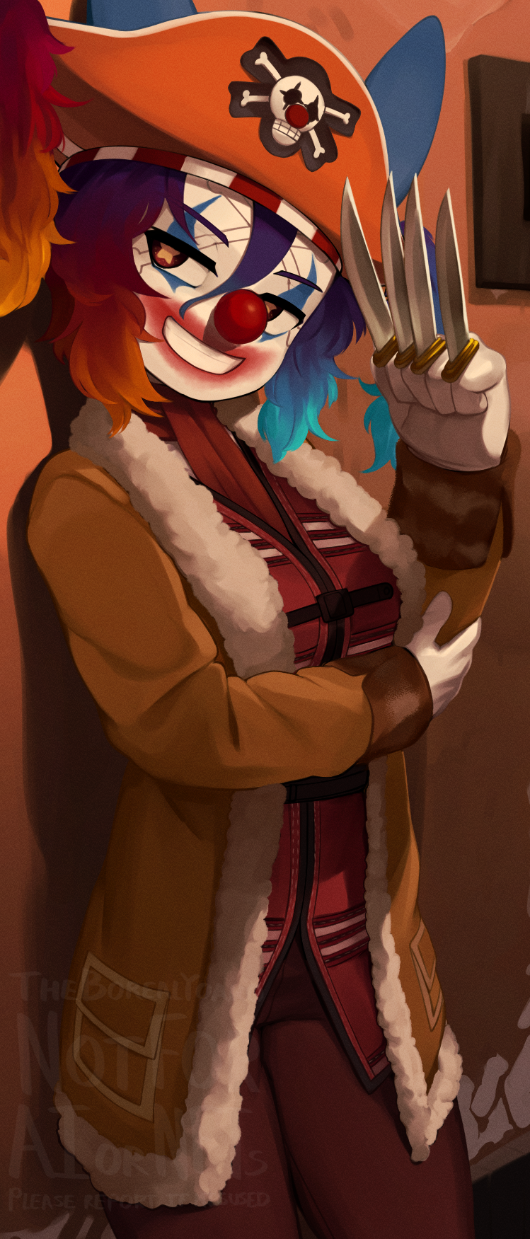 buggy the clown (original and 1 more) drawn by yoako