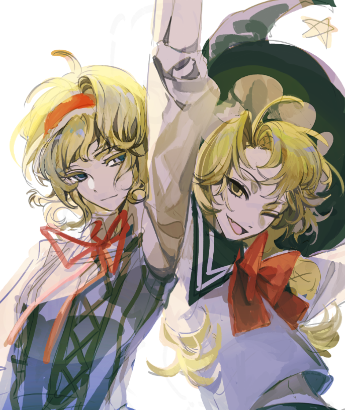 kirisame marisa and alice margatroid (touhou) drawn by xian_qishui