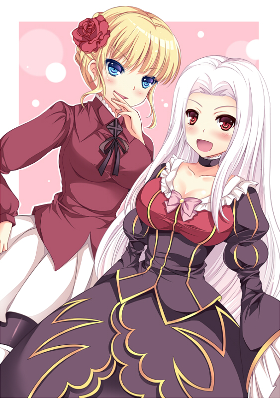 beatrice, irisviel von einzbern, and oohara sayaka (fate and 2 more) drawn by murasakio