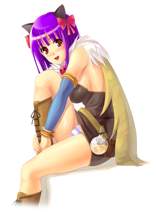 poring and alchemist (ragnarok online) drawn by akamaru
