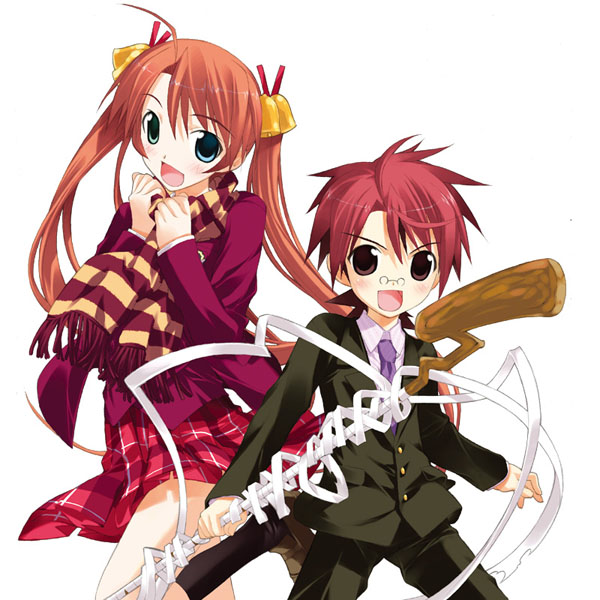 kagurazaka asuna and negi springfield (mahou sensei negima!) drawn by fujima_takuya