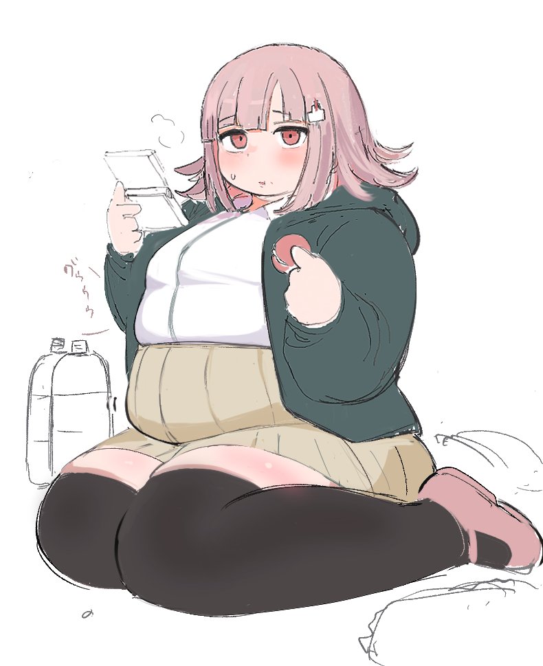 nanami chiaki (danganronpa and 1 more) drawn by nimo_(b45ui)