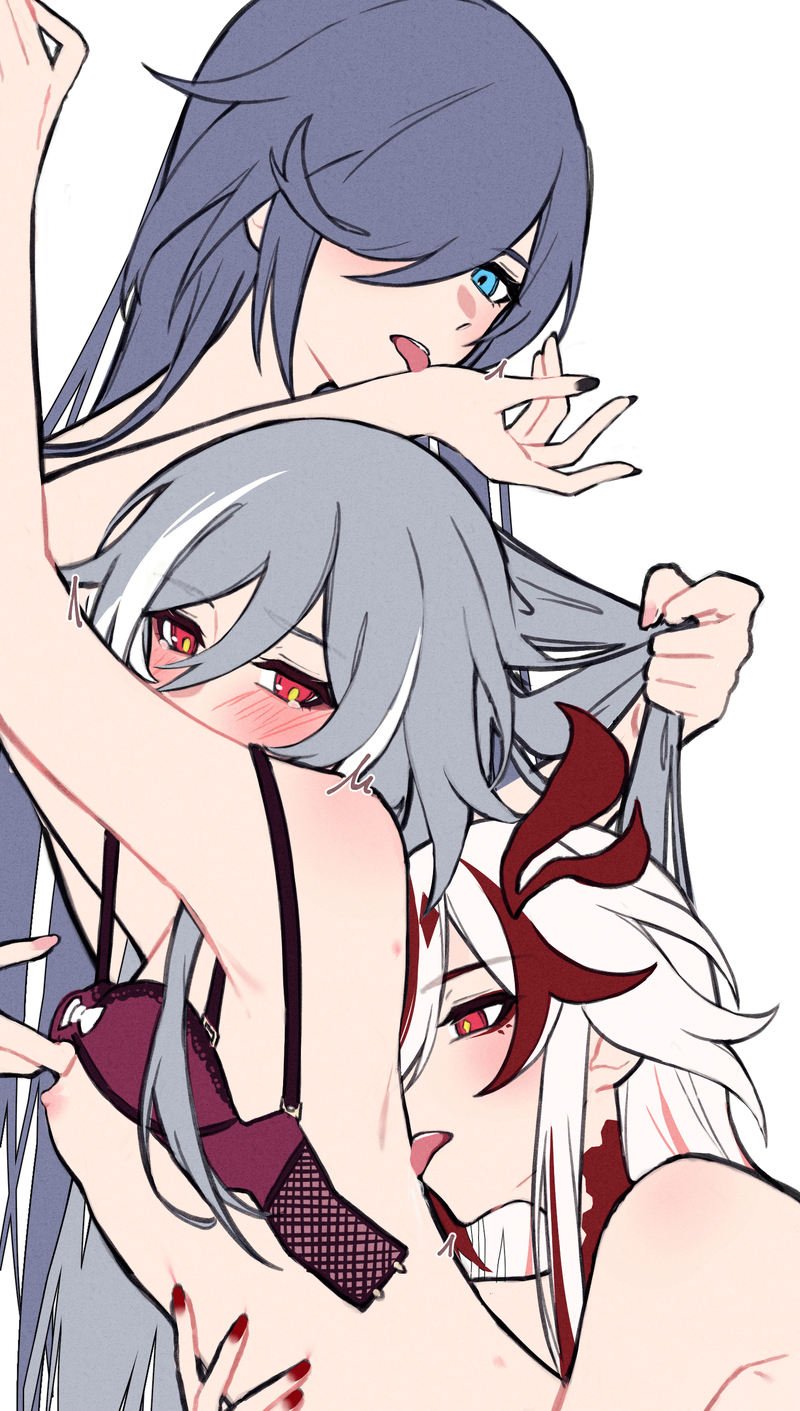 fu hua and herrscher of sentience (honkai and 1 more) drawn by yunomi_(yunomi_hs)
