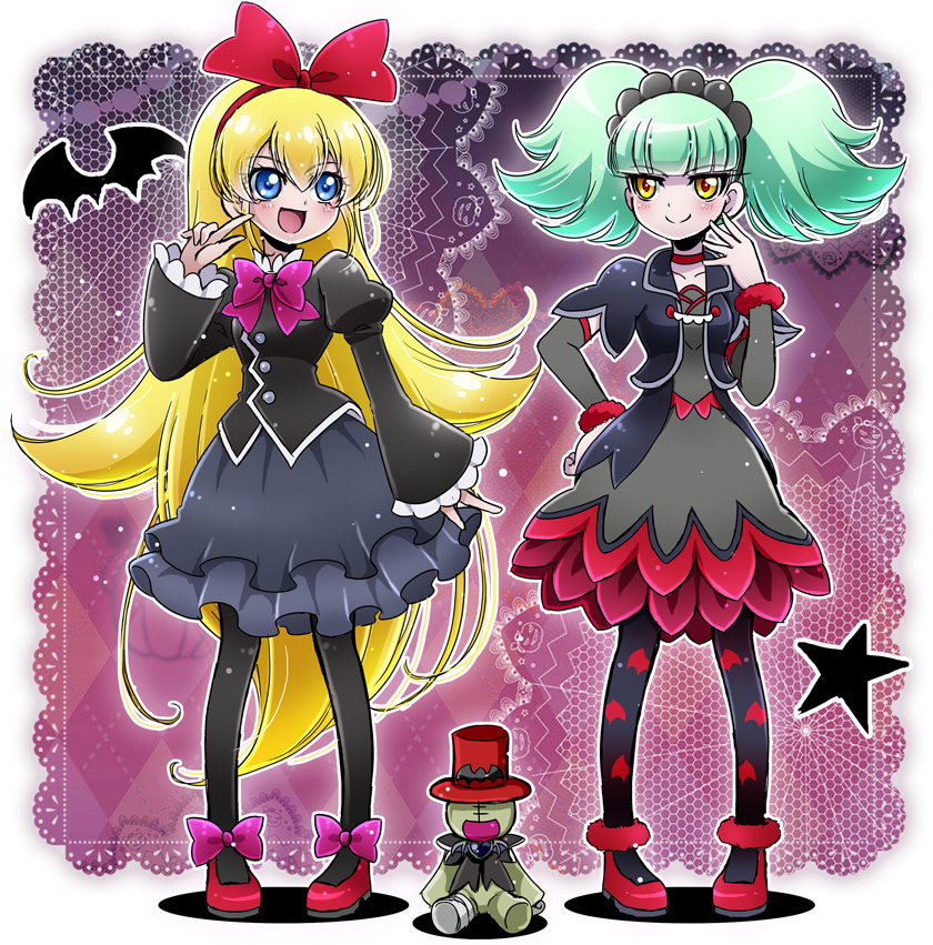 regina and biburi (precure and 2 more) drawn by cokata