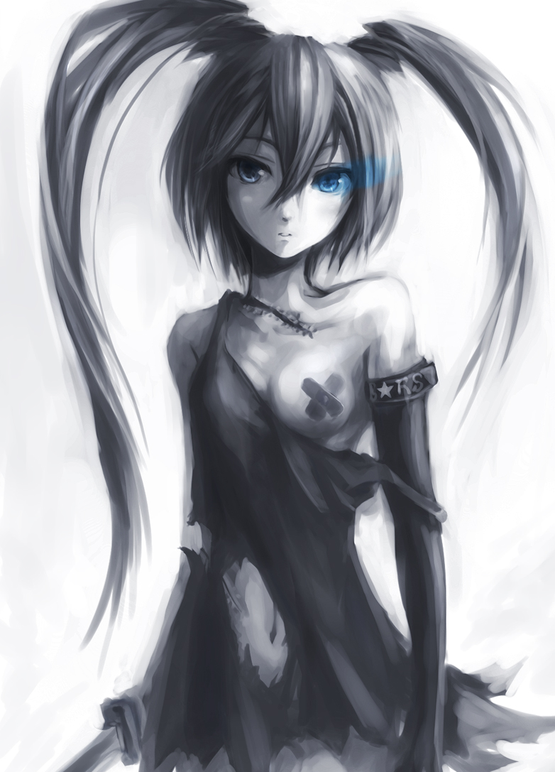 black rock shooter (black rock shooter) drawn by pondel
