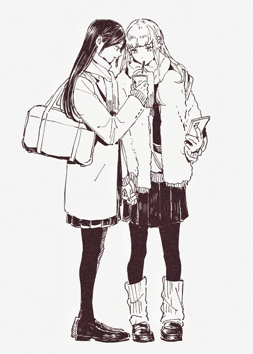 arita sakiko and inagaki chika (hello melancholic!) drawn by oosawa_yayoi
