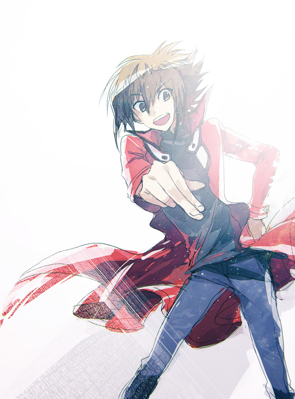yuki judai (yu-gi-oh! and 1 more) drawn by moribuden