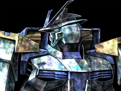 gundam astray blue frame (gundam and 2 more) drawn by tro_(trombe)