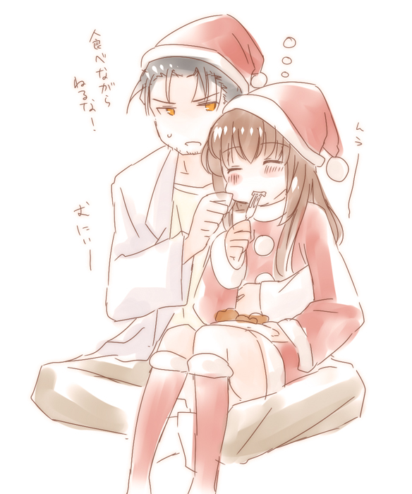 makise kurisu and okabe rintarou (steins;gate) drawn by mizuki_riko