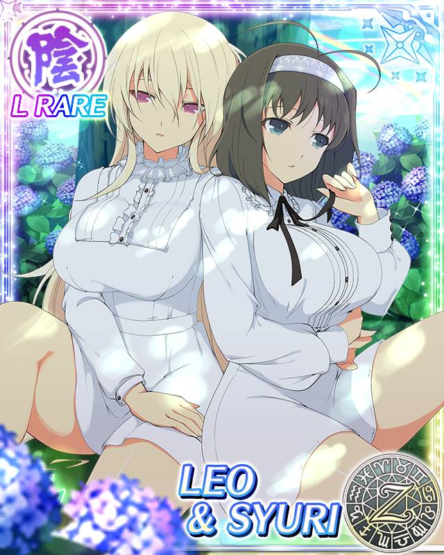 leo and syuri (senran kagura and 1 more) drawn by yaegashi_nan