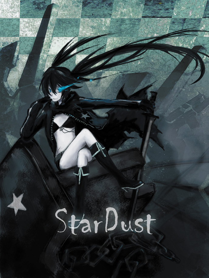black rock shooter (black rock shooter) drawn by hatorihaze