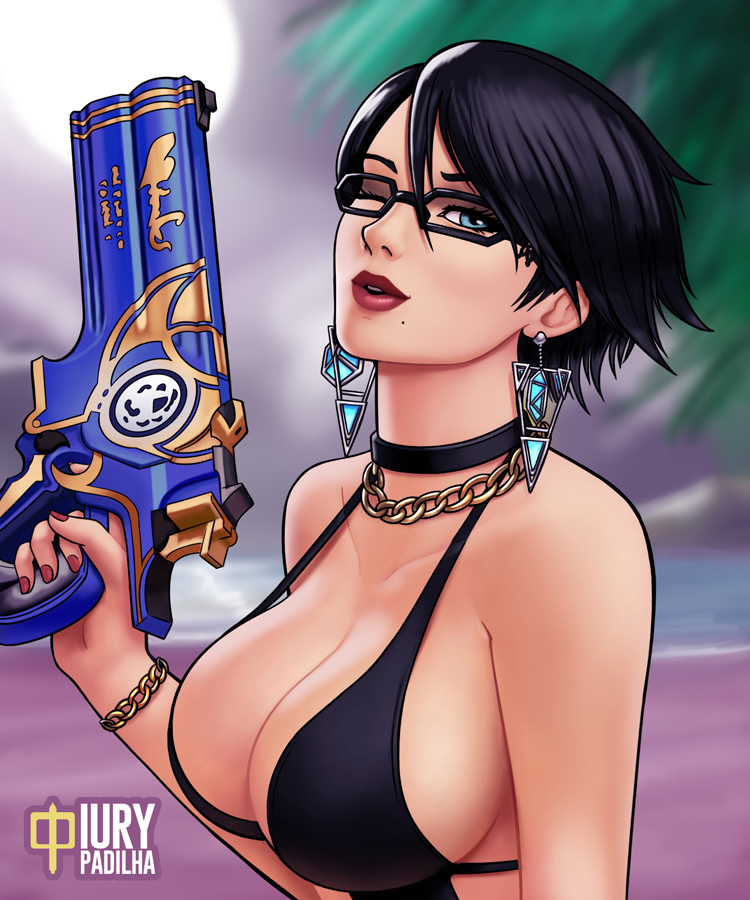 bayonetta (super smash bros. and 2 more) drawn by iury_padilha