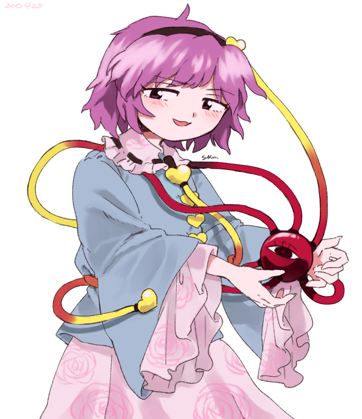 komeiji satori (touhou) drawn by sakumo_(okura_oishiiii)