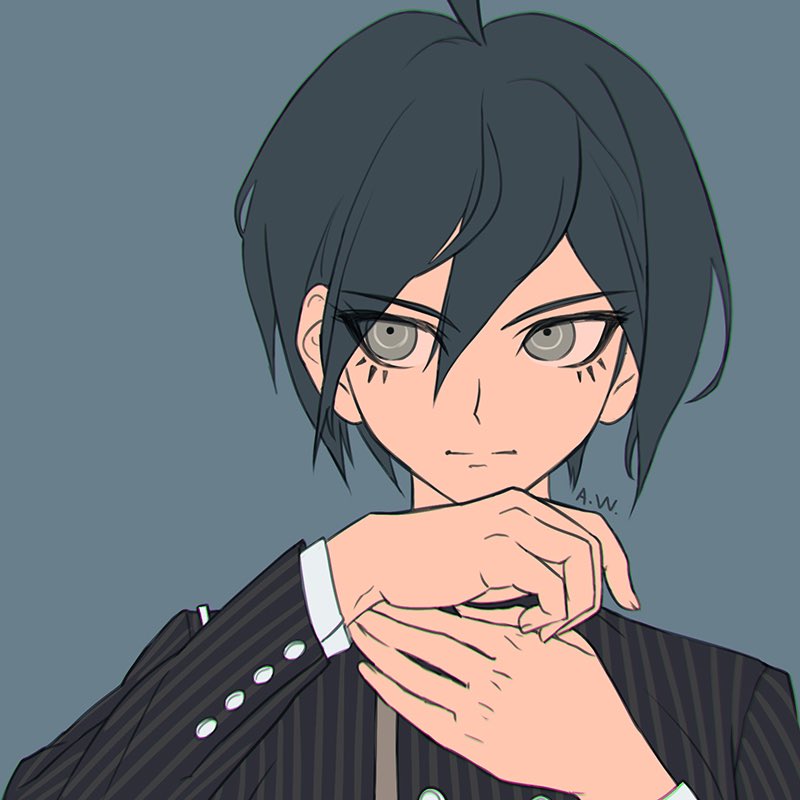 saihara shuichi (danganronpa and 1 more) drawn by suika_no9