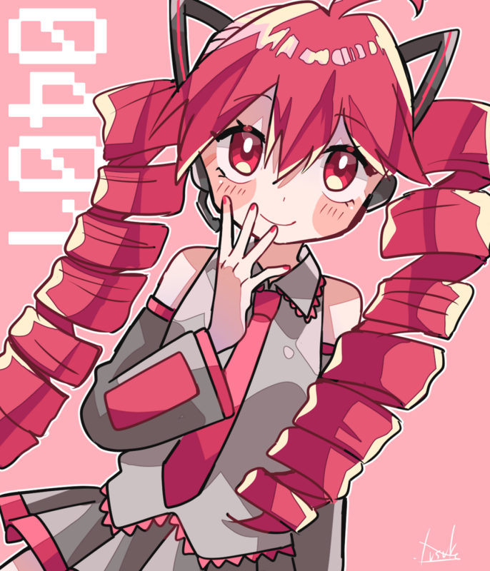 hatsune miku and kasane teto (vocaloid and 1 more) drawn by yuusuke-kun