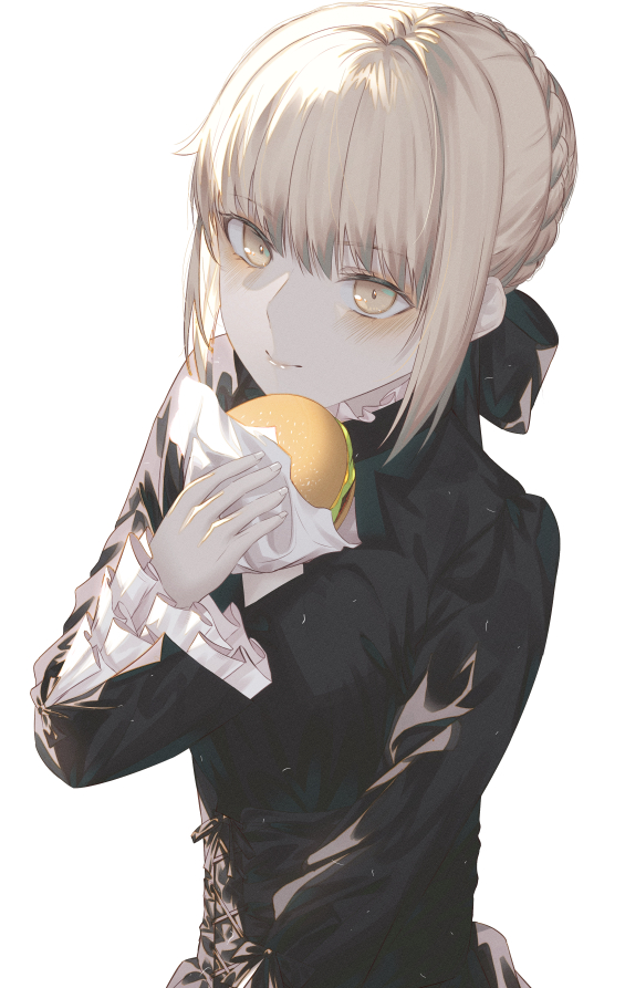 artoria pendragon and saber alter (fate and 1 more) drawn by fov_ps