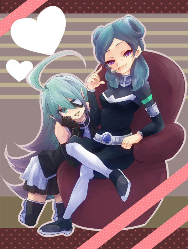 beta and hilary flail (inazuma eleven and 3 more) drawn by sakurapain6918
