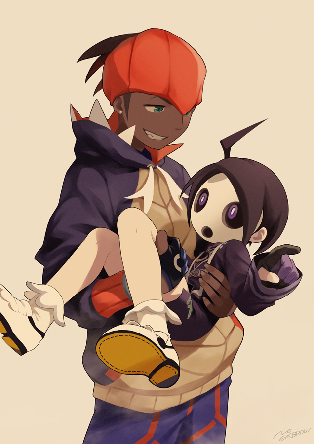 raihan and allister (pokemon and 1 more) drawn by noeyebrow_(mauve)