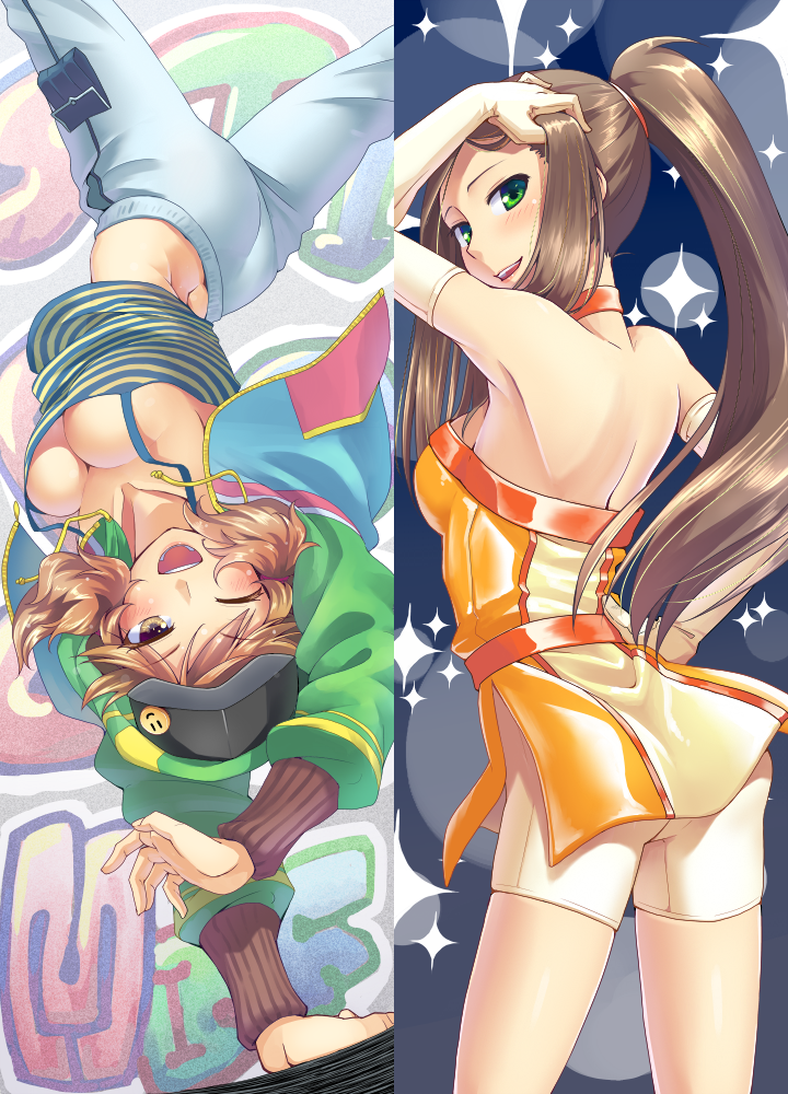 komatsu ibuki and matsuyama kumiko (idolmaster and 1 more) drawn by hakkaku_shikimi