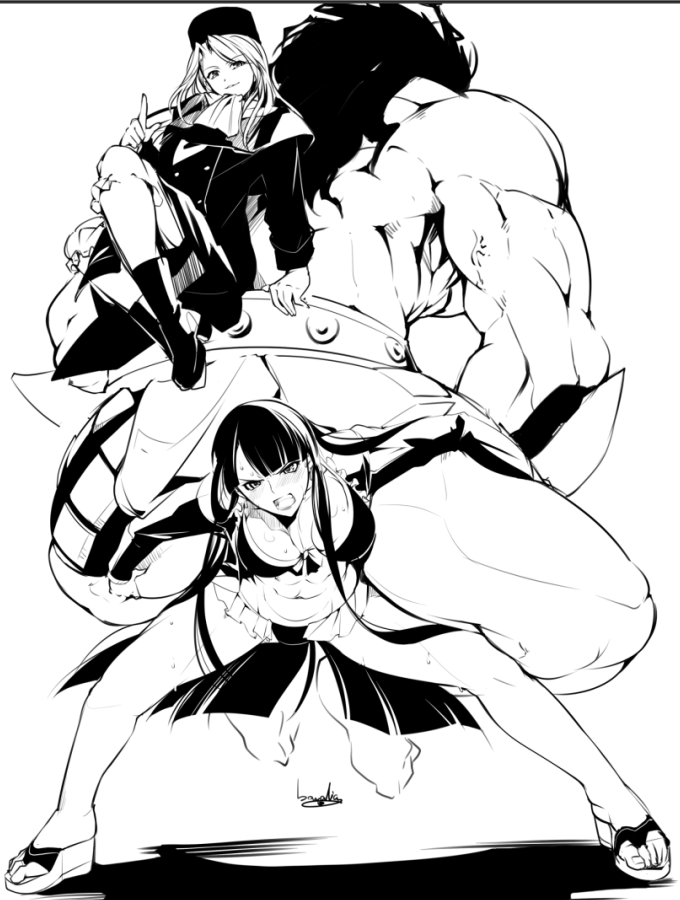 illyasviel von einzbern, martha, and heracles (fate and 2 more) drawn by bowalia
