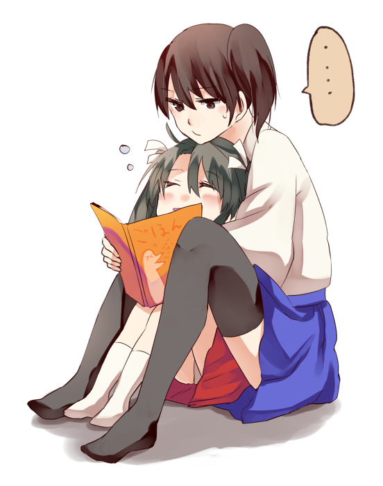 kaga and zuikaku (kantai collection) drawn by michimaru_(michi)