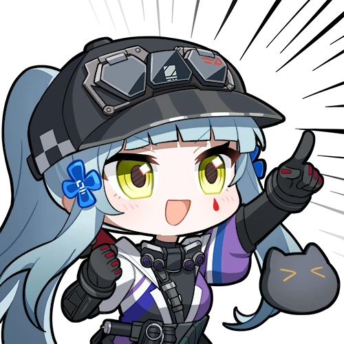 hk416 and klukai (girls' frontline and 1 more)