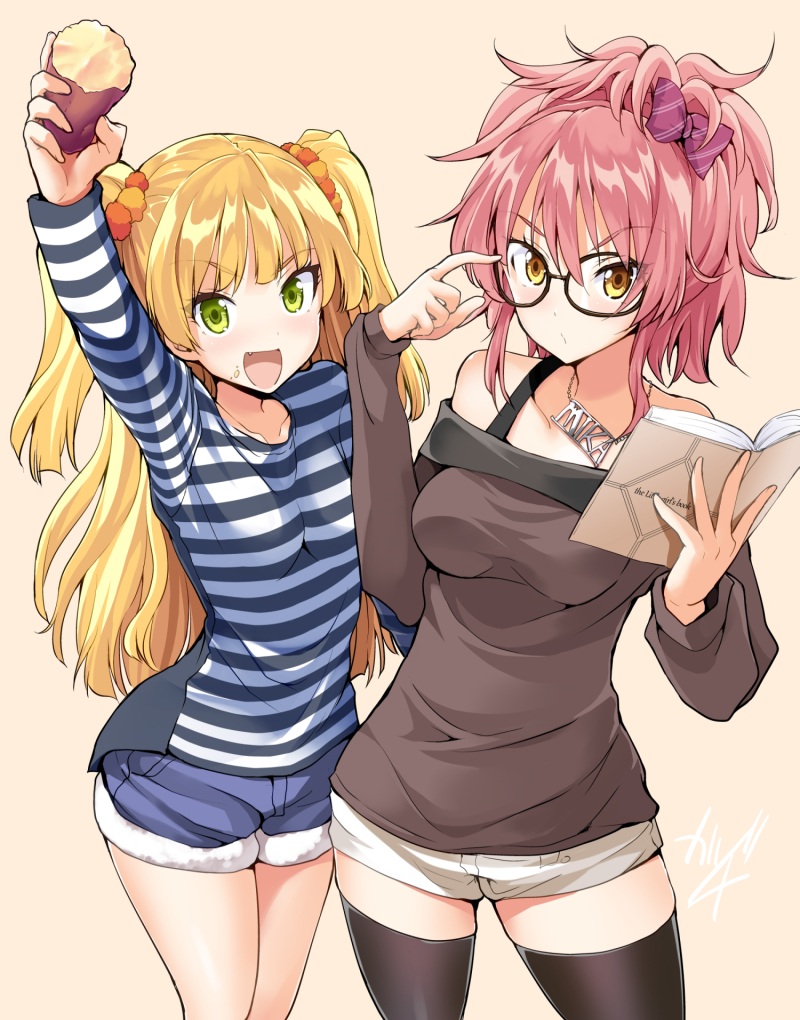 jougasaki mika and jougasaki rika (idolmaster and 1 more) drawn by kazuchi