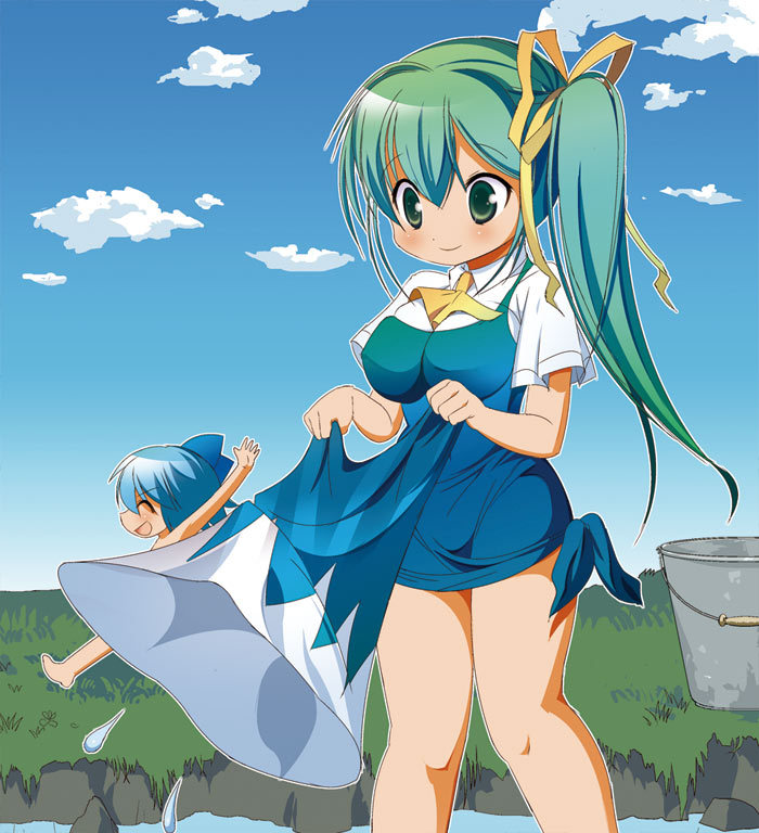 cirno and daiyousei (touhou) drawn by dei_shirou