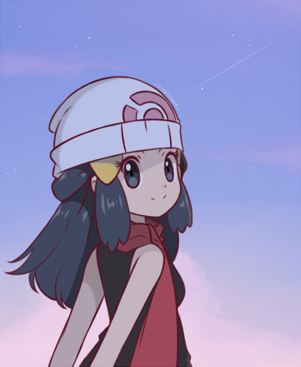 dawn (pokemon and 1 more) drawn by chocomiru