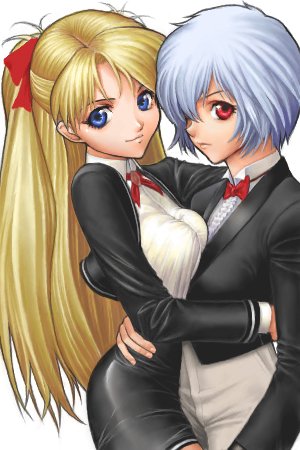 souryuu asuka langley and ayanami rei (neon genesis evangelion) drawn by matsudo_aya