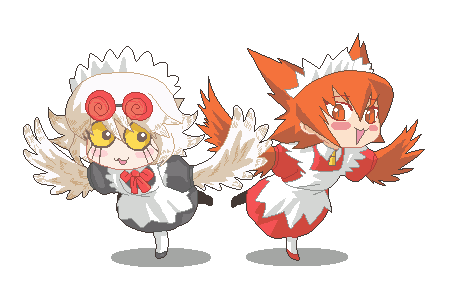 yabai and suzaku (futaba channel and 1 more) drawn by oso_(toolate)