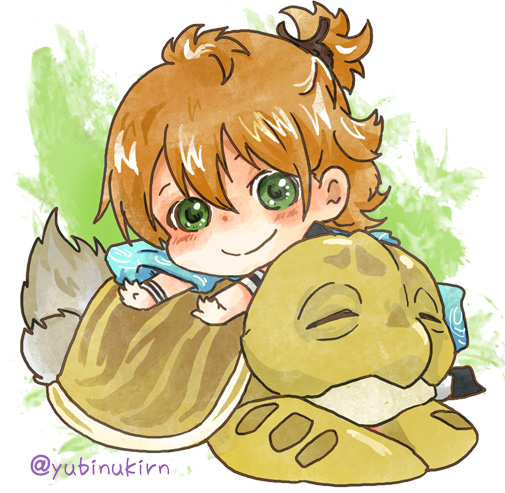urashima kotetsu and kamekichi (touken ranbu) drawn by kurate