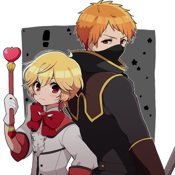 hakone yumoto, battle lover scarlet, and hakone goura (binan koukou chikyuu bouei-bu love!) drawn by itukik