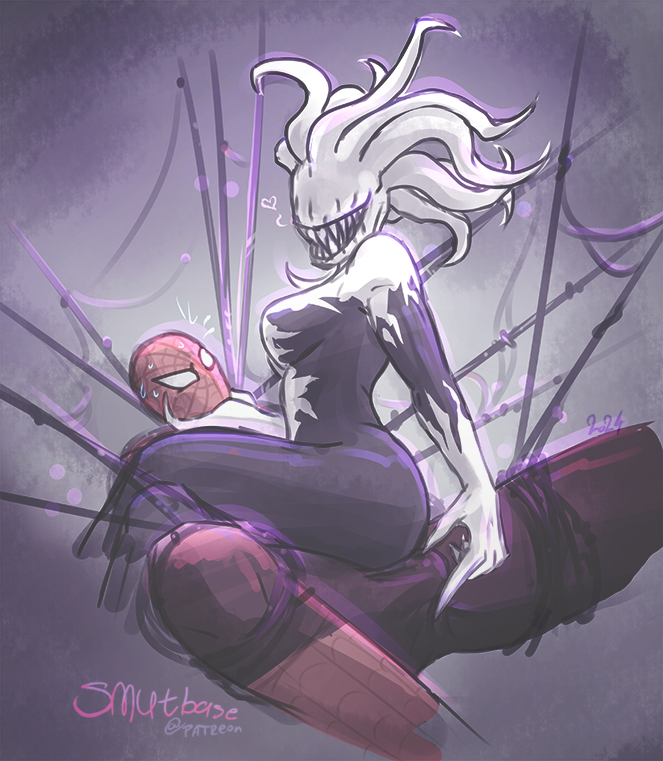 spider-man, black cat, and felicia hardy (marvel and 2 more) drawn by smutbase