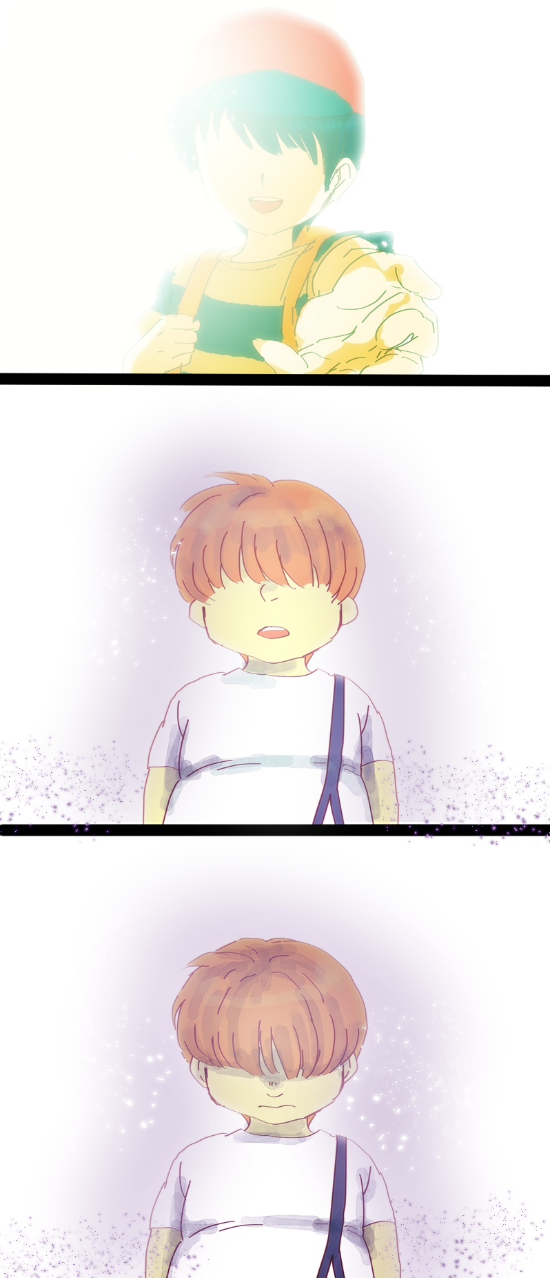 ness and porky minch (mother and 1 more) drawn by hachi78b