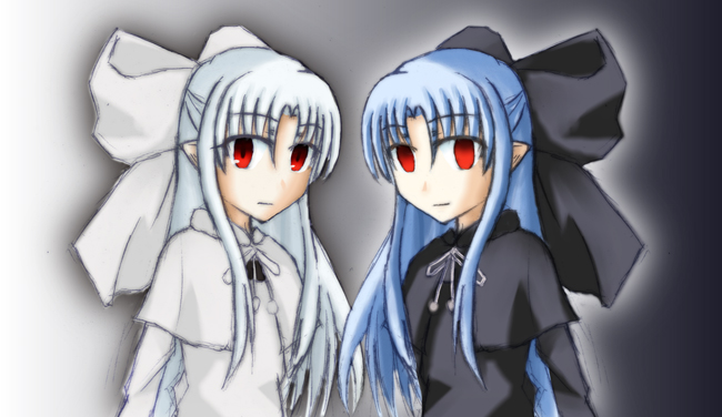 len and white len (tsukihime and 1 more)